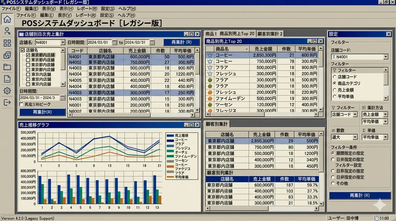 出力レポート・ダッシュボードイメージ